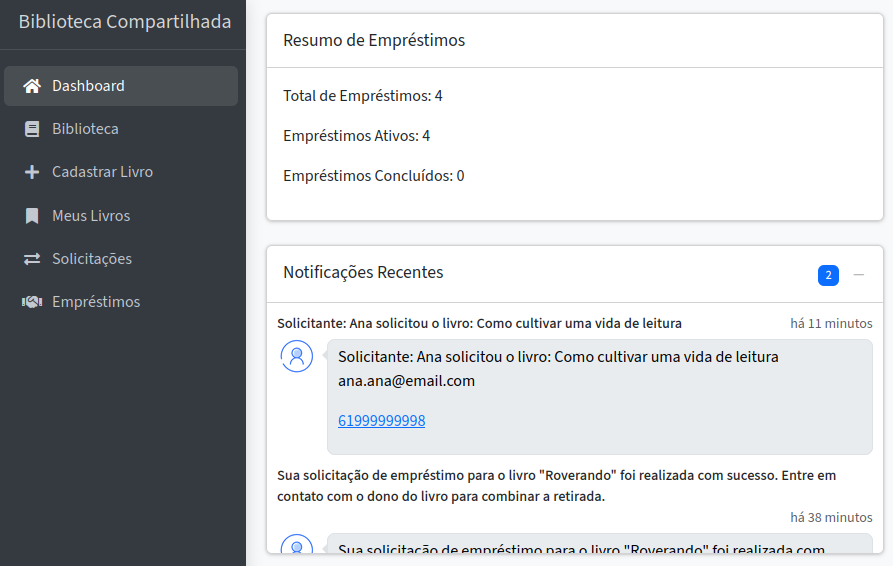 notificações